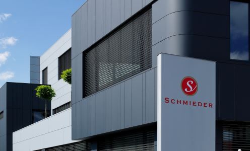 Architektonische Rundungen - Neubau Bürogebäude Schmieder- Kuttruff Ingenieure Tragwerksplanung-Referenz-Schmieder in Fronreute
