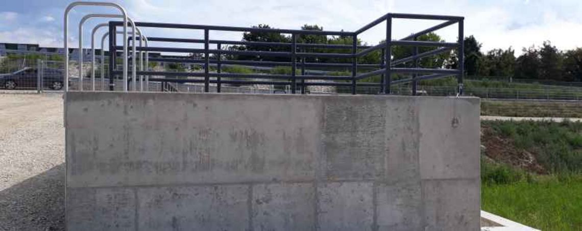 Neubau von zwei Regenklärbecken und einem Retentionsbecken, Überlingen Neubau von zwei Regenklärbecken und einem Retentionsbecken, Überlingen